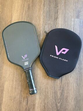 Vatic Pro Prism 16mm Carbon Fiber Pickleball Paddle Power Spin With Cover GUC